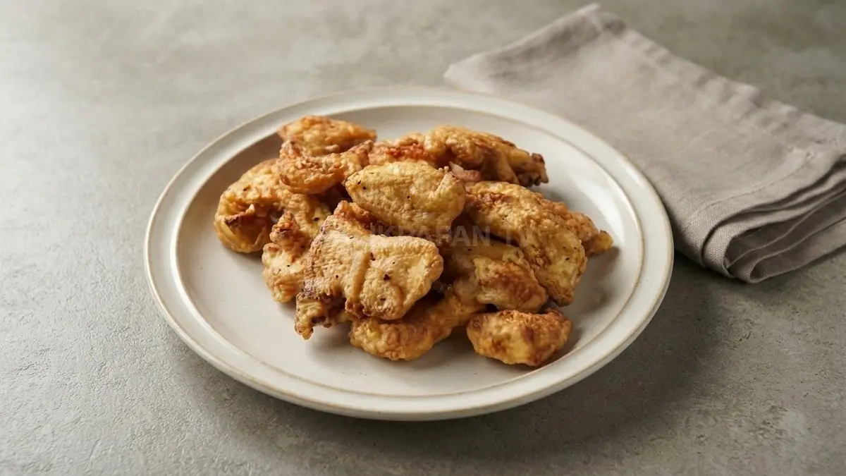 Sajian mandai goreng khas Banjar berbahan dasar kulit cempedak olahan yang gurih dan renyah. (BTV/Ai)