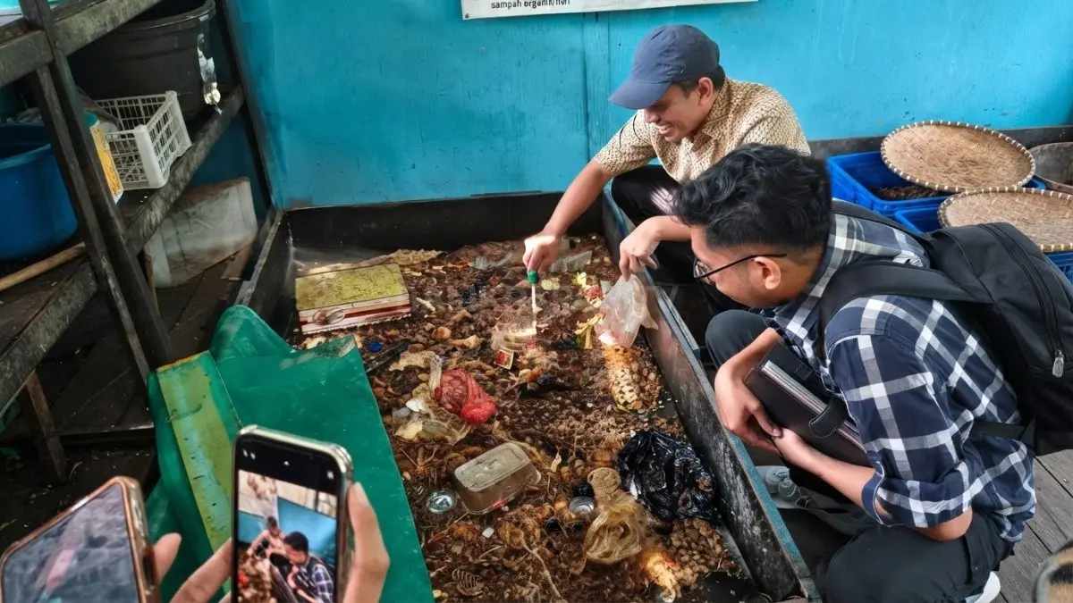 Budidaya maggot menjadi salah satu cara UPTD TPAS Manggar memanfaatkan sampah organik.(Foto TPAS MANGGAR)