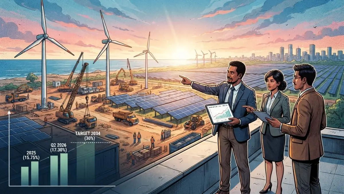 Investasi energi terbarukan perlu diperkuat untuk mempersempit kesenjangan menuju target bauran EBT 30 persen pada 2034. [BTV:AI]