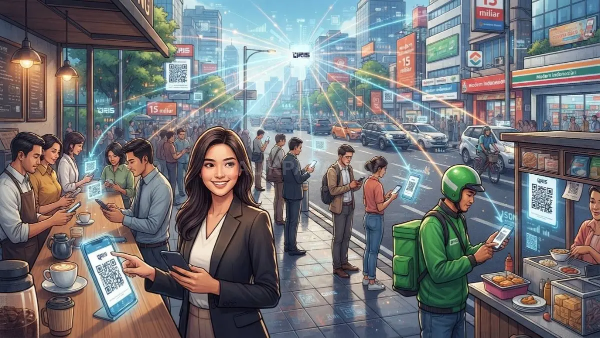 Koreksi angka QRIS menegaskan 15 miliar merupakan volume transaksi, bukan nilai uang Rp15 miliar secara keseluruhan [BTV:AI]