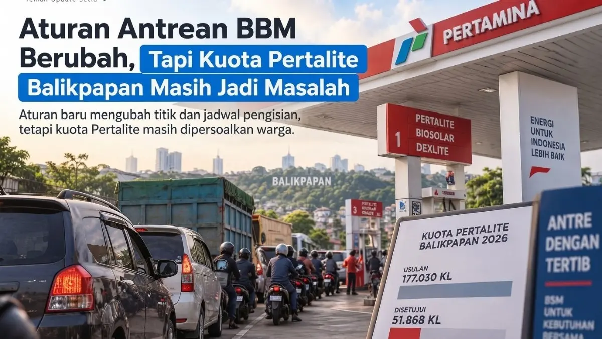 Kuota Pertalite Balikpapan Cuma 51.868 KL, Antrean Tak Cukup Diatur