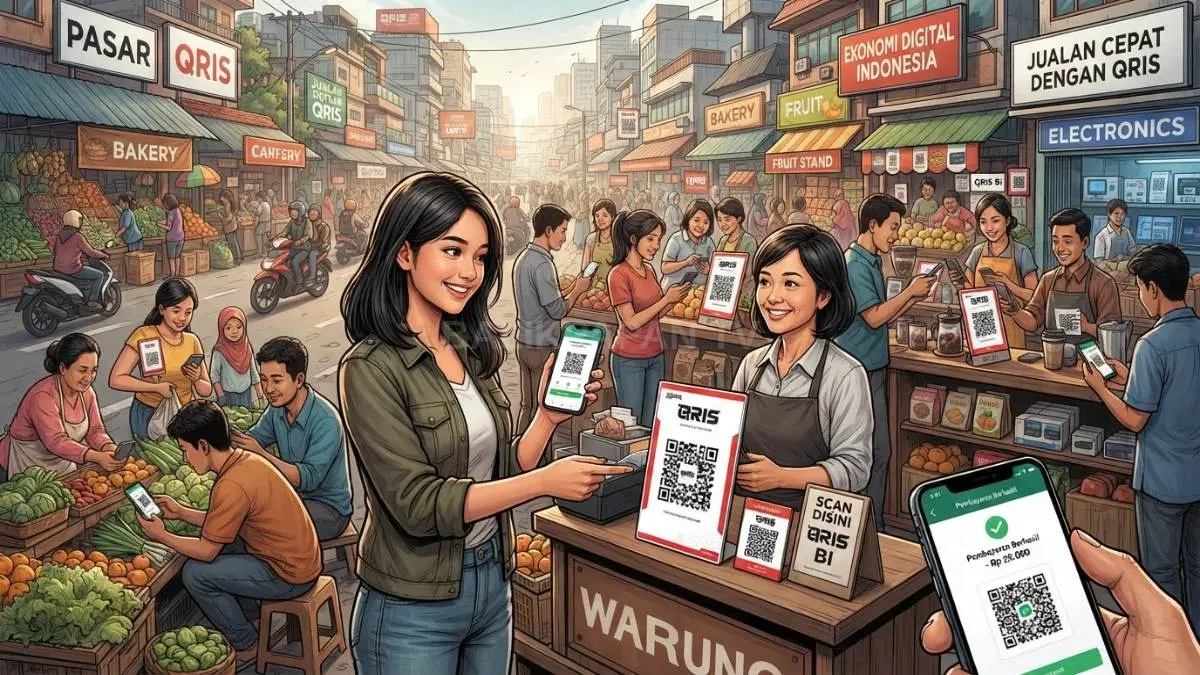 Pertumbuhan QRIS memperkuat digitalisasi pembayaran, dengan jutaan pengguna dan merchant aktif dalam ekosistem ekonomi Indonesia [BTV:AI]