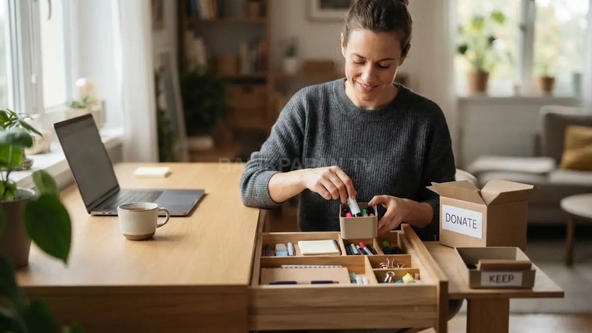 Jadwalkan decluttering secara rutin dalam sesi singkat agar rumah lebih teratur tanpa terasa melelahkan (BTV/AI)