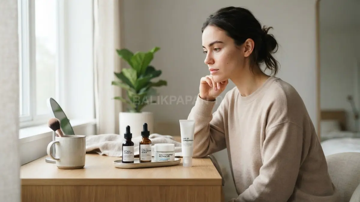 Memahami kombinasi bahan aktif skincare sangat penting guna mencegah eksfoliasi berlebihan pada kulit wajah. (BTV/Ai)