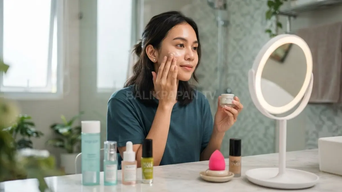 Mengabaikan kondisi kulit sebelum makeup dapat membuat foundation sulit menyatu dan beauty blender bekerja kurang maksimal. (BTV/AI)
