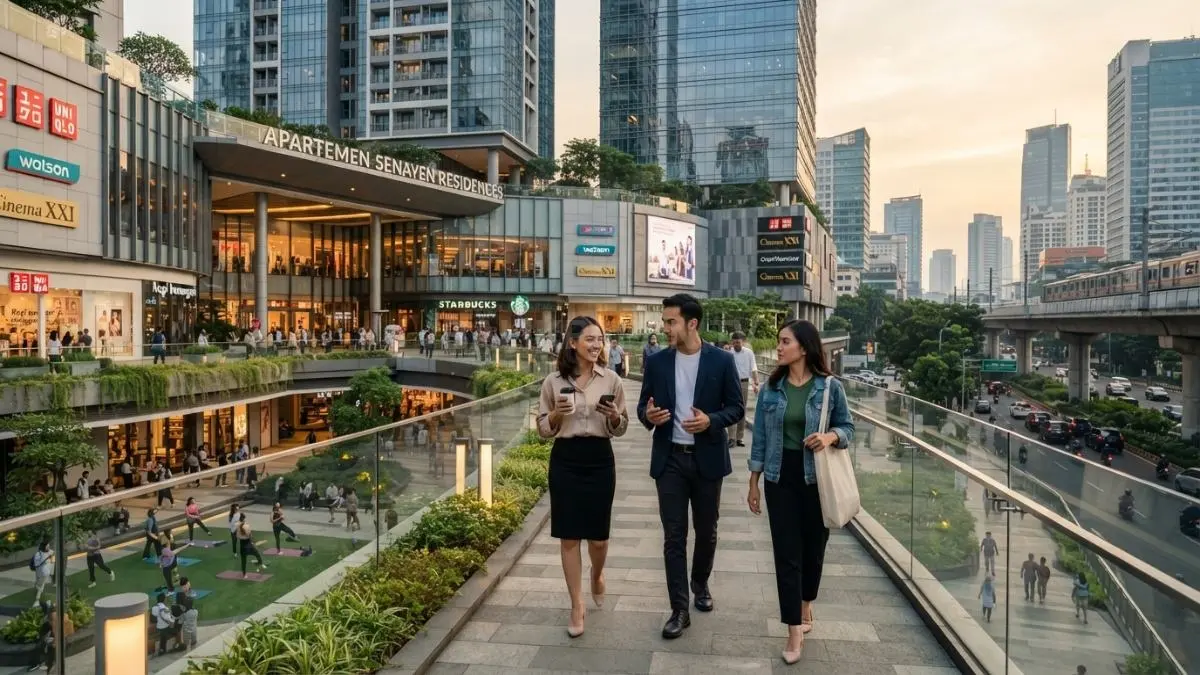 Mixed-use membuat mall hadir sebagai bagian rutinitas harian, bukan sekadar destinasi belanja sesekali (BTV/AI)
