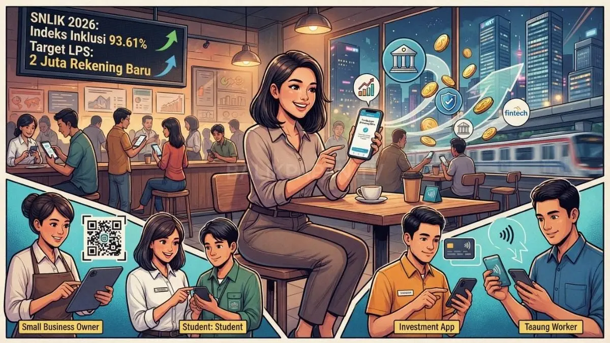 OJK mencatat inklusi keuangan 93,61 persen pada 2026, menunjukkan akses layanan keuangan terus meluas nasional [BTV:AI]