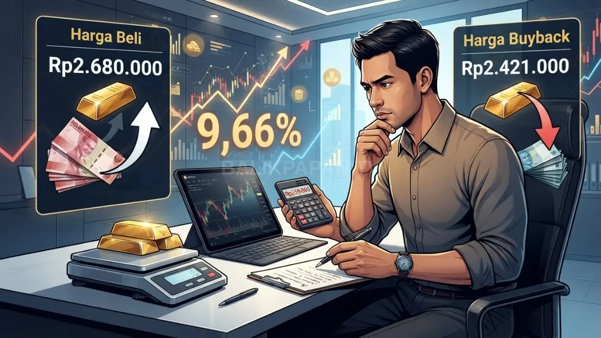 Spread harga emas 1 gram mencapai Rp259.000, investor perlu mencermati selisih buyback sebelum transaksi emas dilakukan [BTV:AI]