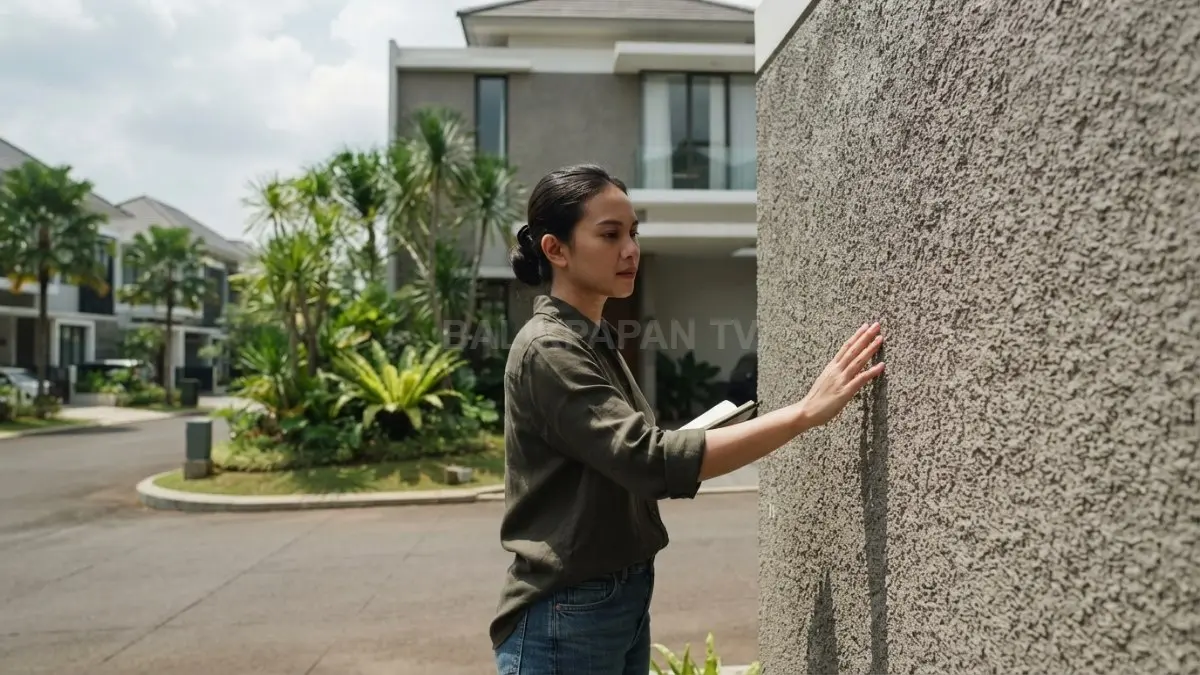 Cat tekstur menjadi pilihan praktis mempercantik fasad, menghadirkan karakter visual tanpa cladding berat dan perawatan berlebih (BTV/AI)

