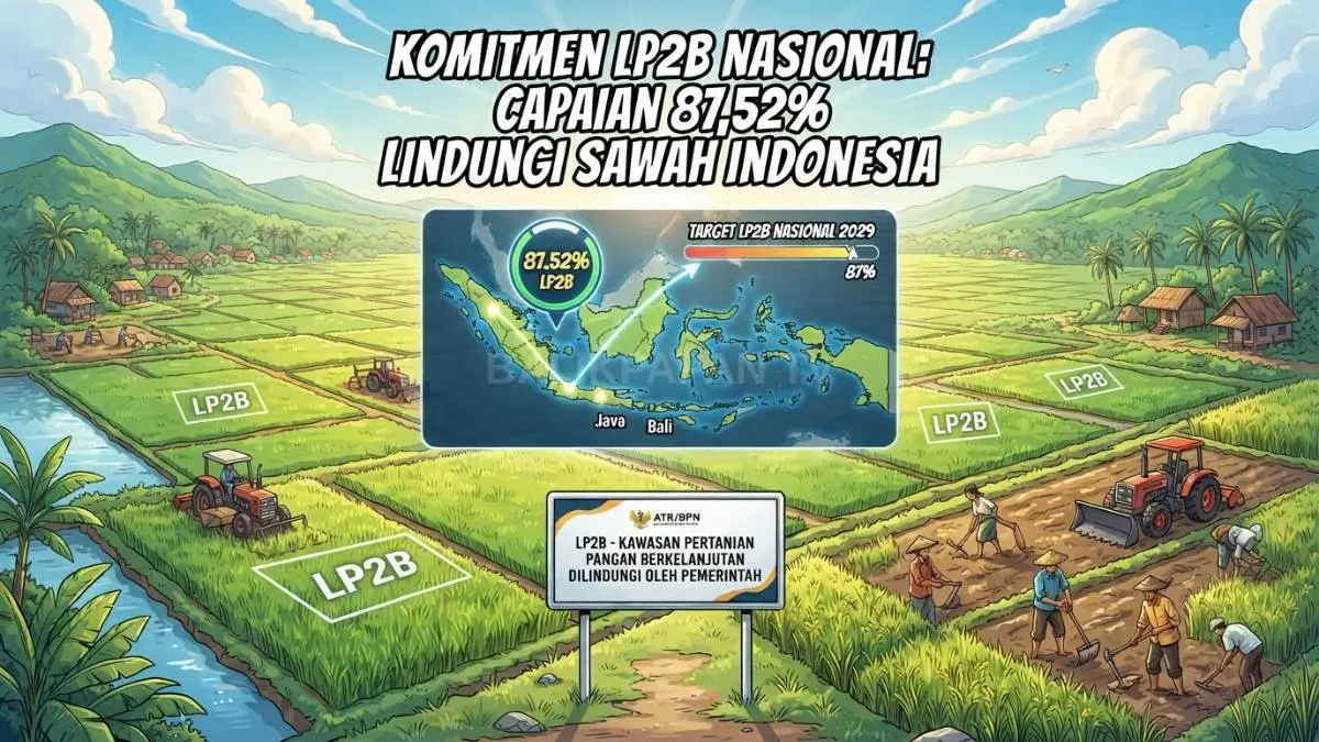 Komitmen perlindungan LP2B nasional menembus 87,52 persen, melampaui target pemerintah untuk 2029 [BTV:AI]