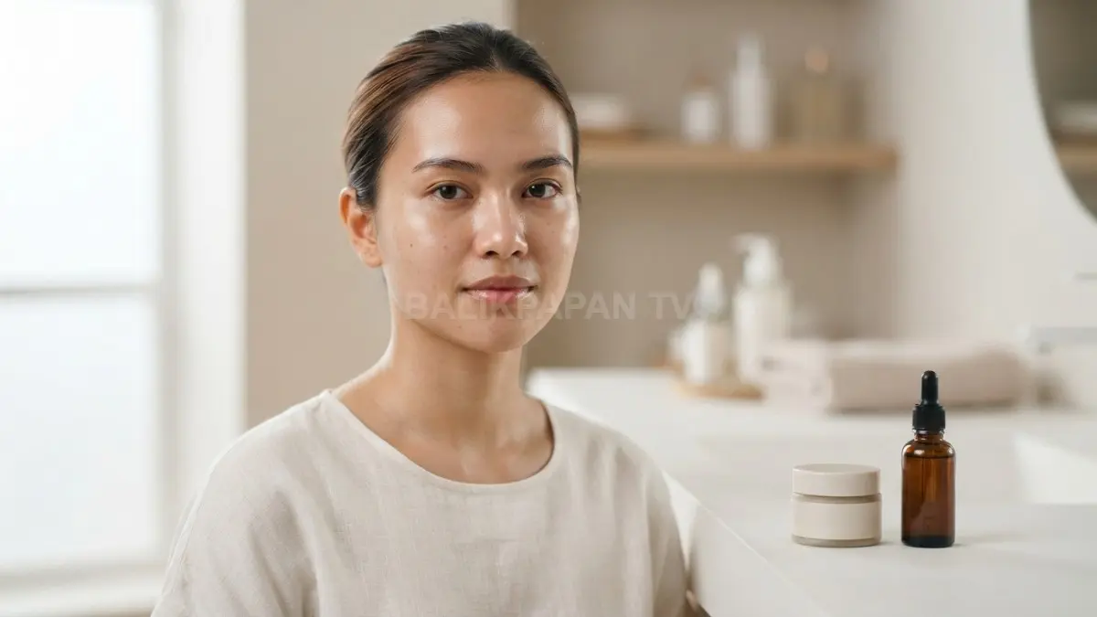 Penggunaan produk perawatan kulit secara cermat membantu menjaga kesehatan wajah serta menyamarkan noda hitam. (BTV/Ai)