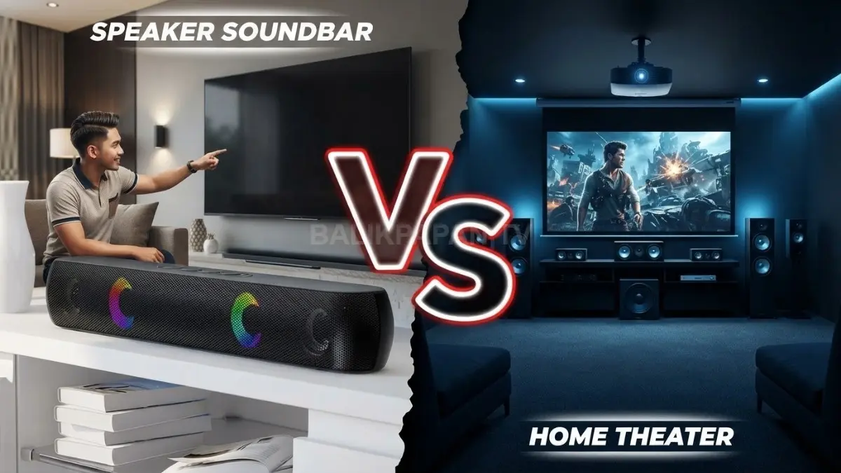 Soundbar dan speaker Bluetooth dibandingkan untuk menemukan perangkat audio rumah paling cocok menikmati film berkualitas (BTV/AI)
