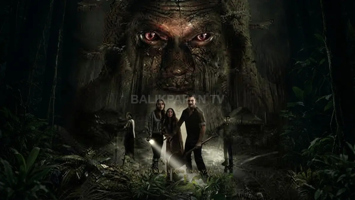 Poster film Suanggi: Ilmu Kutukan menampilkan nuansa gelap dan misterius yang merepresentasikan horor folklor Indonesia Timur. (BTV/AI)