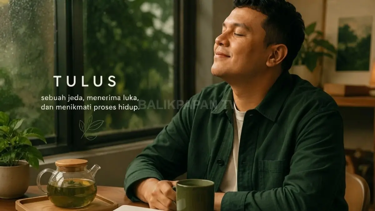 Tulus tampil membawakan Teh Hijau dalam rangkaian pertunjukan musik 2026, menandai comeback setelah empat tahun. (BTV/AI)