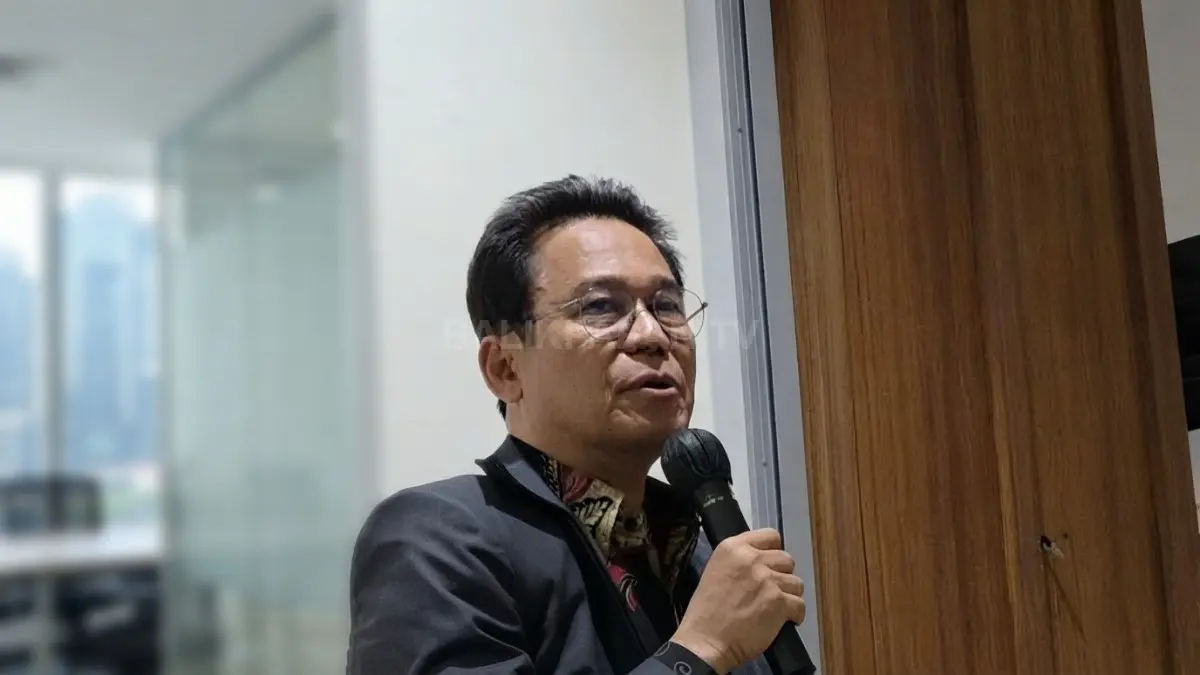 Wakil Ketua KPK Johanis Tanak saat menyampaikan pandangan soal LHKPN dan RUU Perampasan Aset.