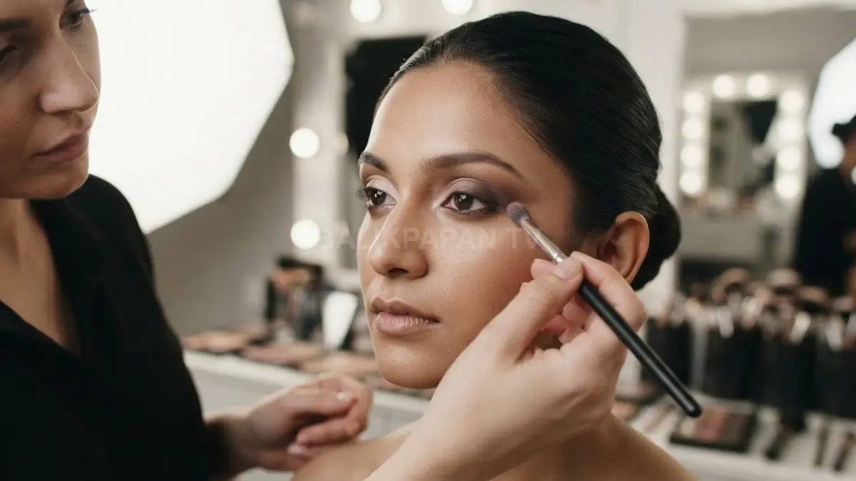Warna medium pada lipatan kelopak membantu menciptakan transisi eyeshadow bertingkat yang lembut, natural, dan berdimensi. (BTV/AI)