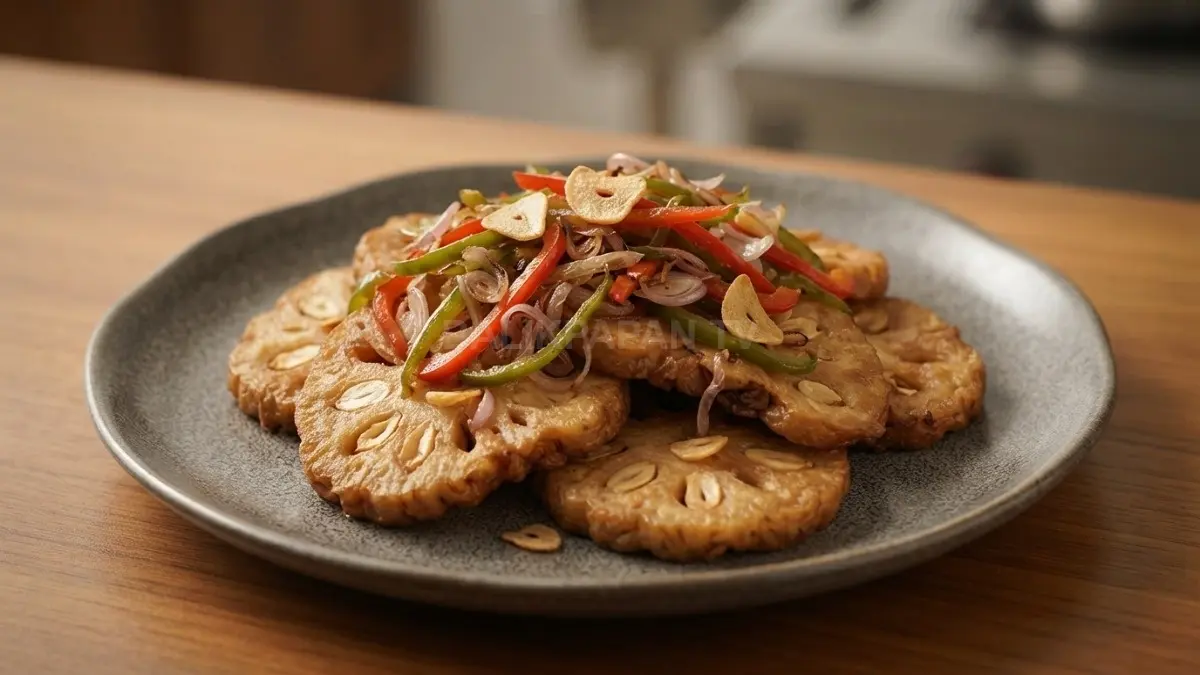 Sajian goreng tarap gurih dengan taburan irisan cabai dan bawang yang menggugah selera. (BTV/Ai)