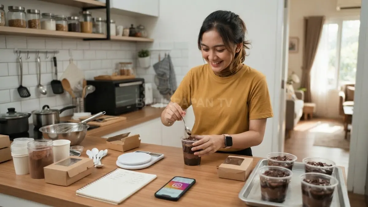 Sistem pre-order membantu remaja menekan risiko modal sambil mengatur produksi, waktu, dan pesanan secara bijak (BTV/AI).
