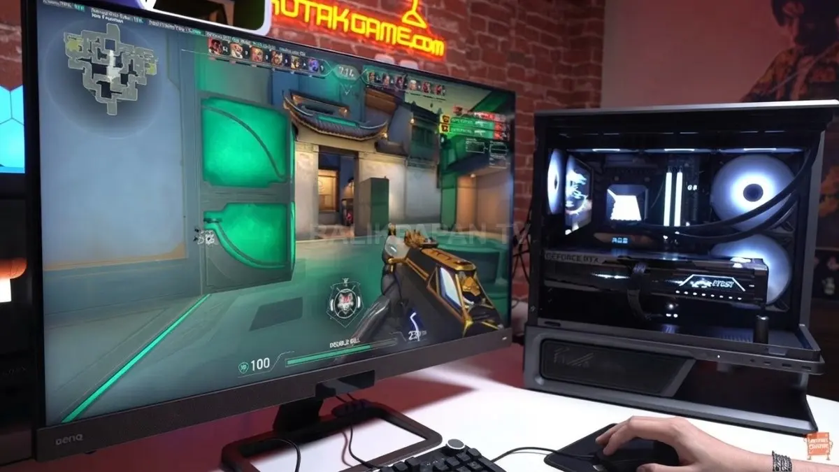 Benchmark VALORANT menunjukkan rakitan MSI tersebut mampu mencapai sekitar 700 FPS dalam pengujian (BTV/AI)