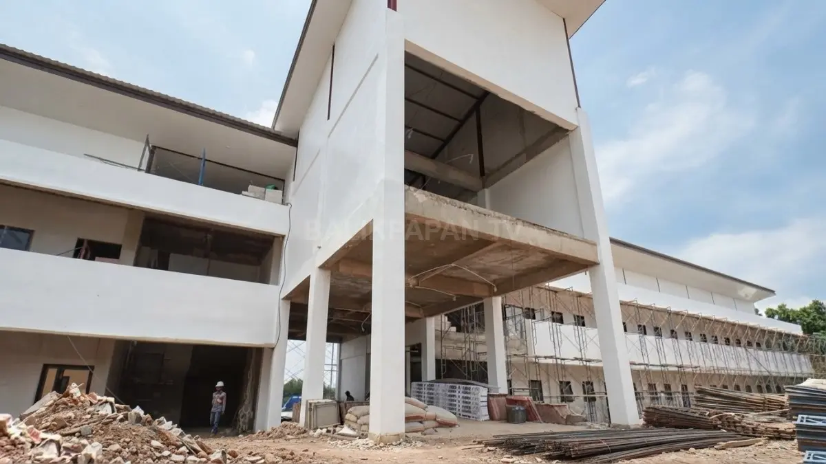 Kompleks sekolah terpadu TK Negeri Pembina II dan SMPN 29 dibangun di kawasan Grand City. (DOK. ANGGI PRADITHA/KP)
