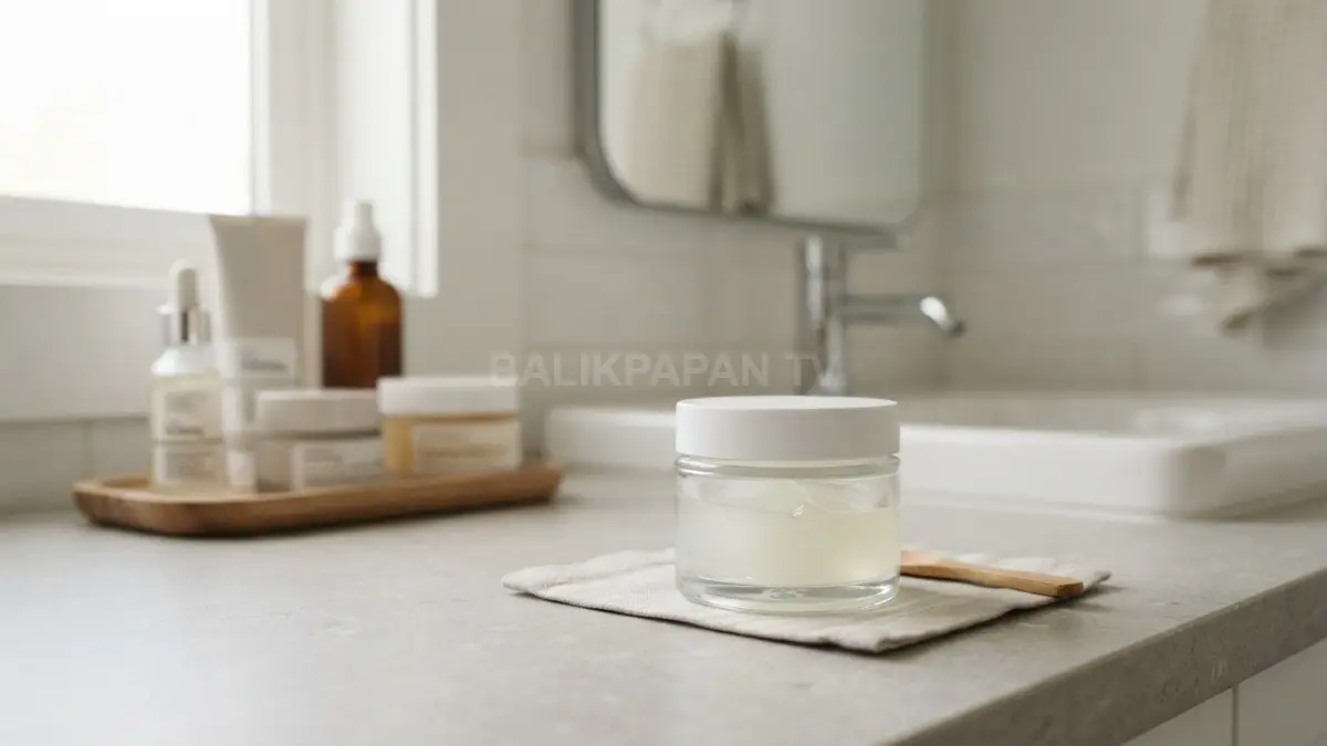 Pemanfaatan petroleum jelly sebagai perawatan kulit simpel dan efektif untuk menggantikan deretan produk berlebih. (BTV/Ai)