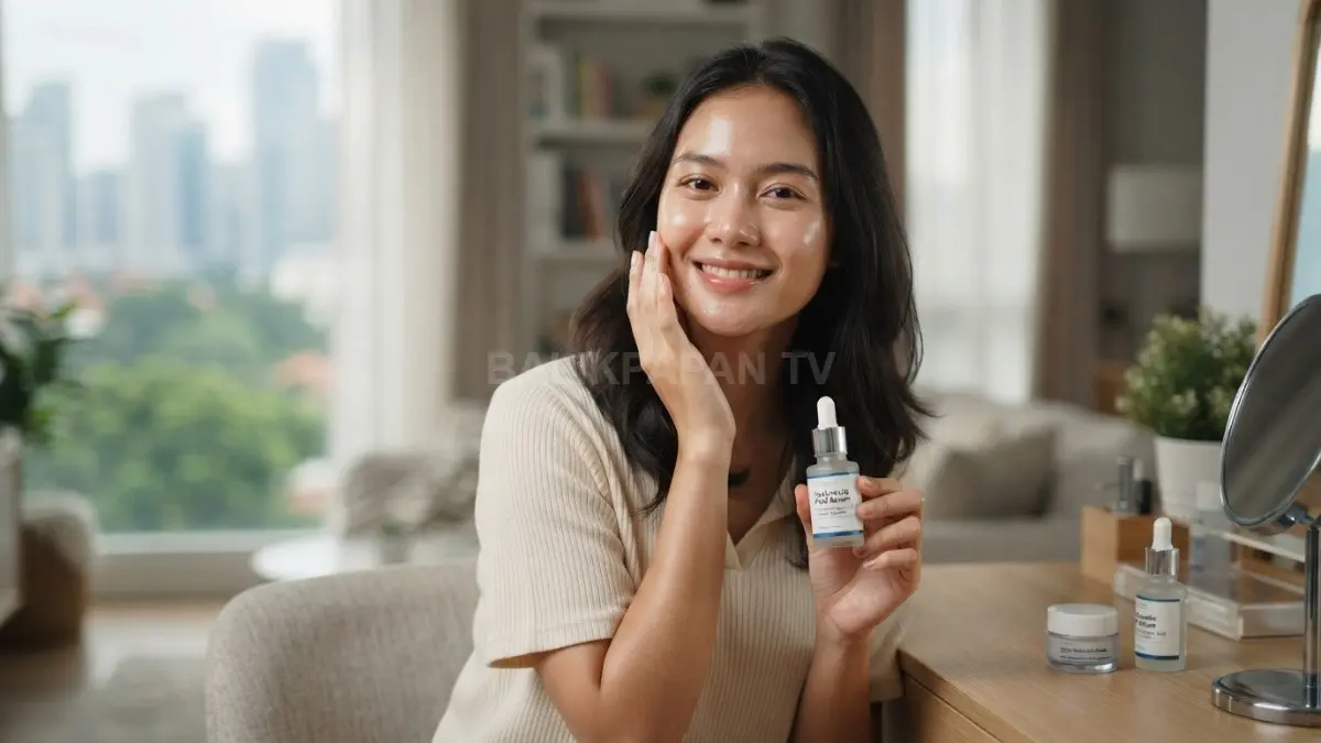 Hyaluronic acid membantu menjaga kelembapan kulit, membuatnya tampak kenyal, dan mendukung kenyamanan kulit kering sehari-hari (BTV/AI).
