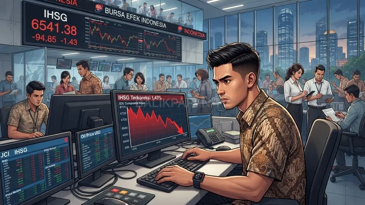 IHSG terkoreksi 1,43% seiring tekanan harga minyak dan kehati-hatian investor menjelang rapat FOMC September 2026 [BTV:AI]