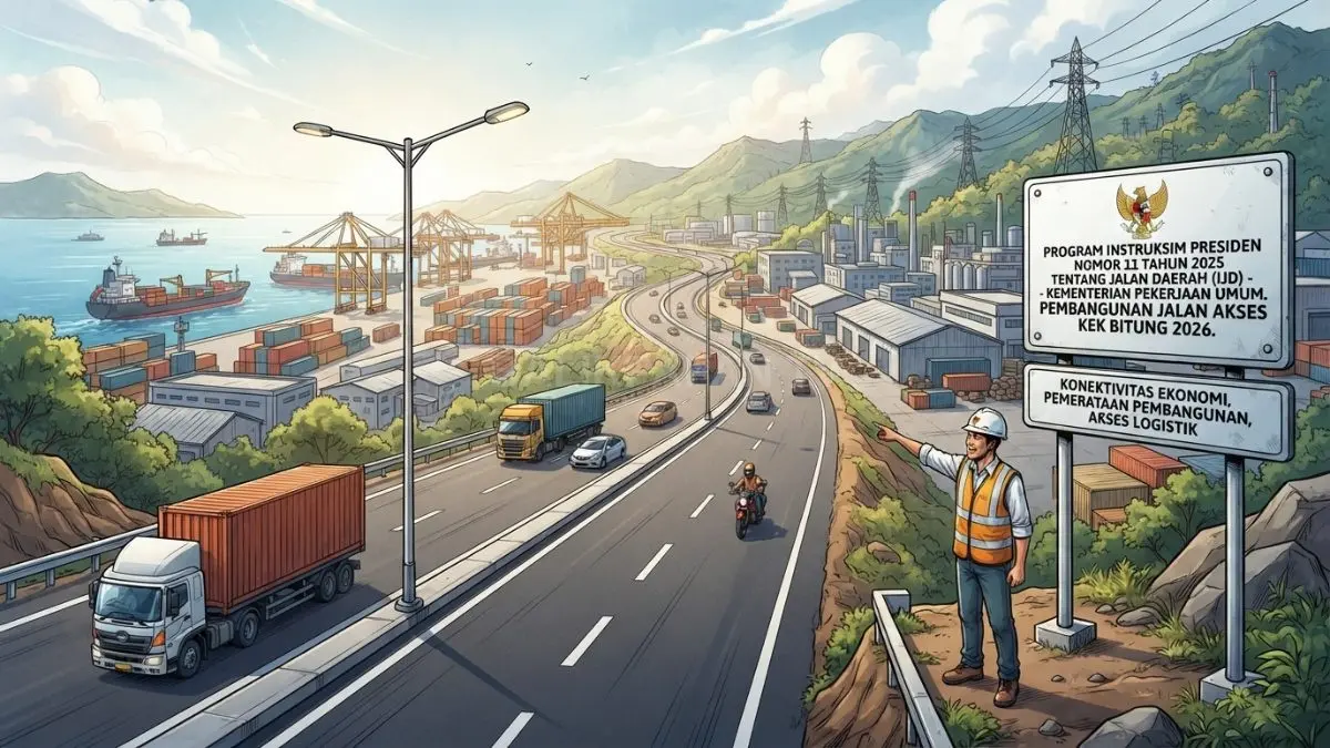 Kementerian PU membangun akses jalan KEK Bitung untuk memperlancar distribusi logistik dan mendukung aktivitas industri [BTV:AI]