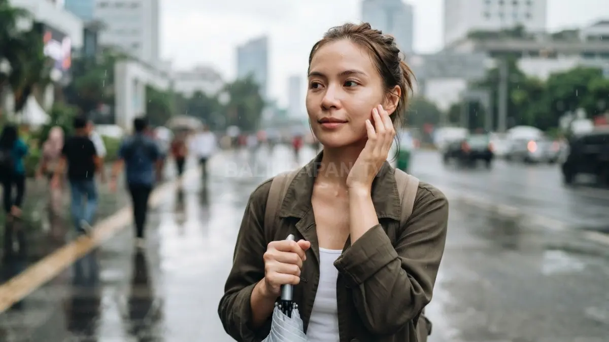 Paparan matahari, hujan, dan kelembapan menuntut perawatan kulit sederhana, konsisten, tanpa berlebihan setiap hari. (BTV/AI)