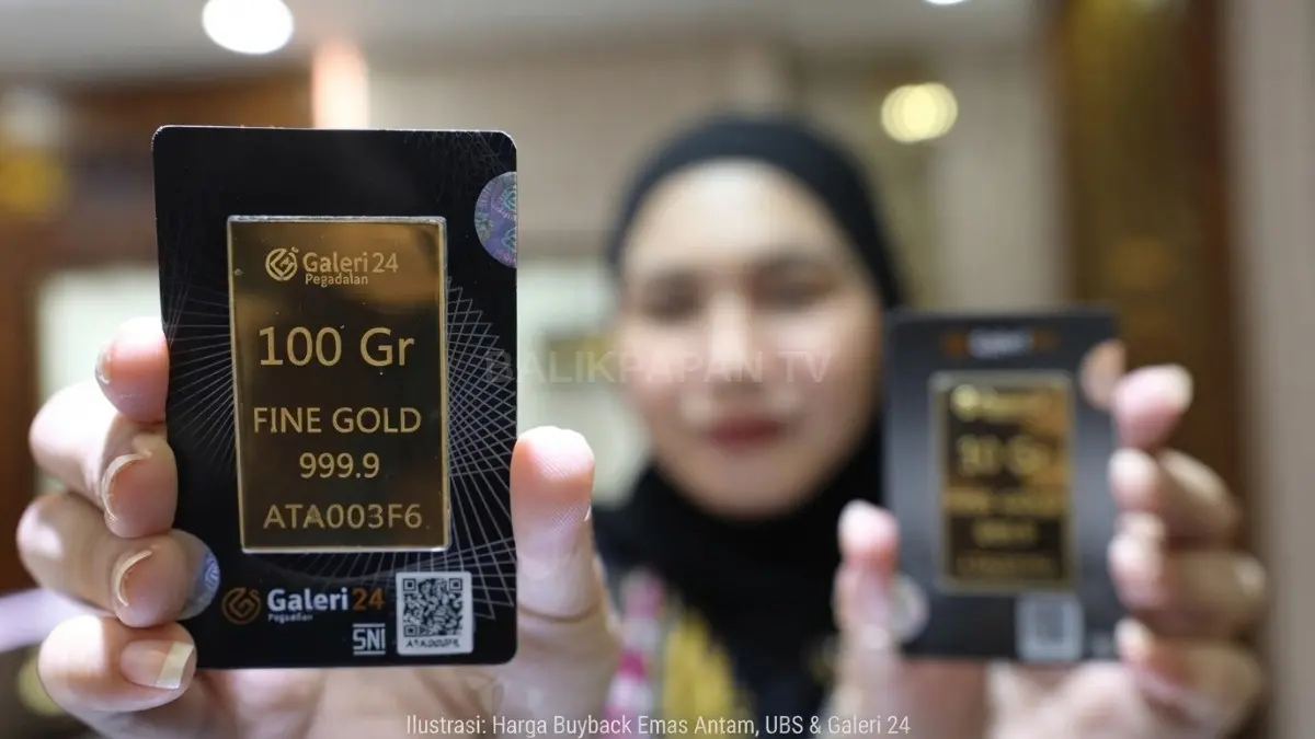Harga buyback emas Antam, UBS, dan Galeri 24 di Pegadaian berbeda berdasarkan ukuran emas Selasa [BTV:AI]