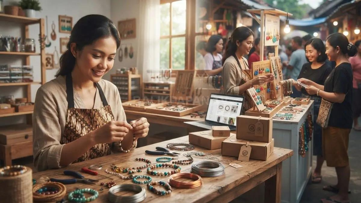 Gelang manik, phone charm, gantungan kunci, dan beberapa aksesori sederhana dapat menjadi pilihan