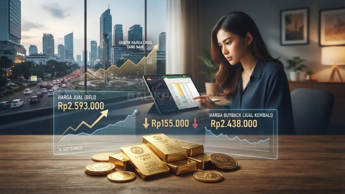 Investor perlu memperhitungkan selisih harga beli dan buyback emas sebelum menghitung potensi keuntungan investasi [BTV:AI]