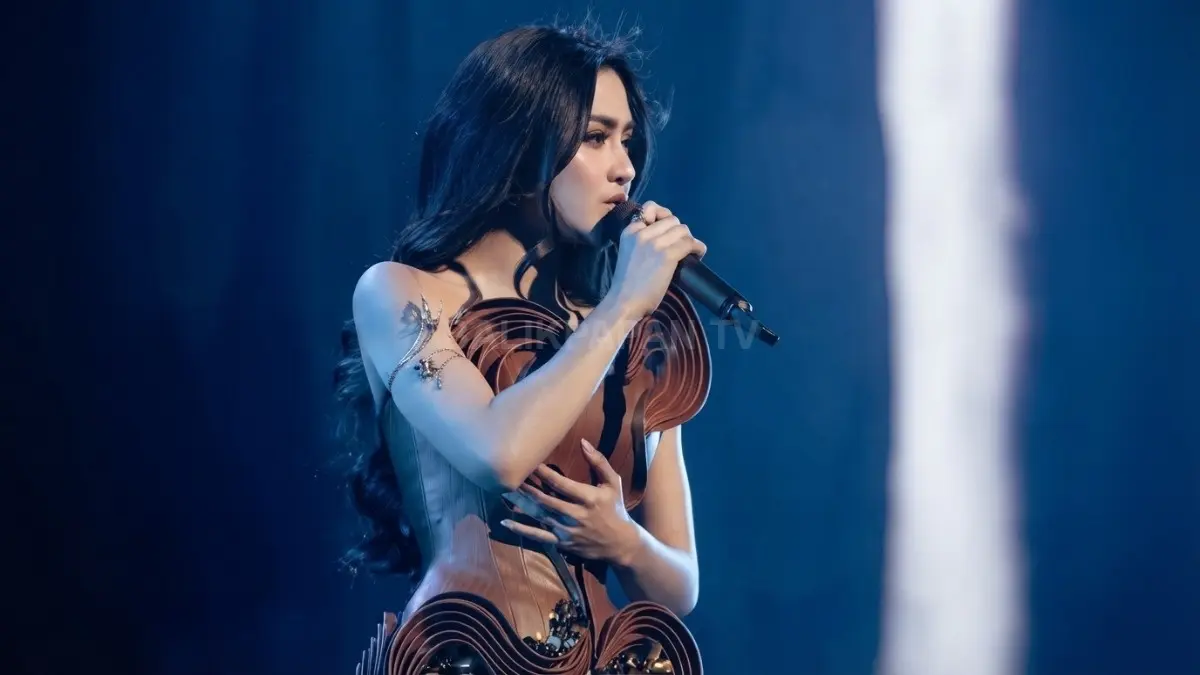 Mahalini membawakan “Percuma”, lagu yang sebelumnya dikenal melalui Anggis Devaki dan Betrand Peto sebelum dirilis dalam versi solonya pada 2026. (BTV/AI)