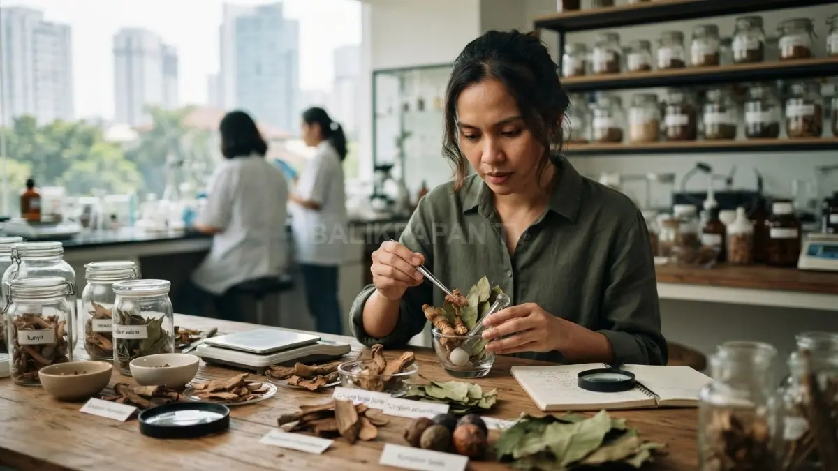 Bahan alam lokal diwariskan antargenerasi, dengan pemilihan, pengolahan, dan penggunaan aman tetap menjadi perhatian penting. (BTV/AI)