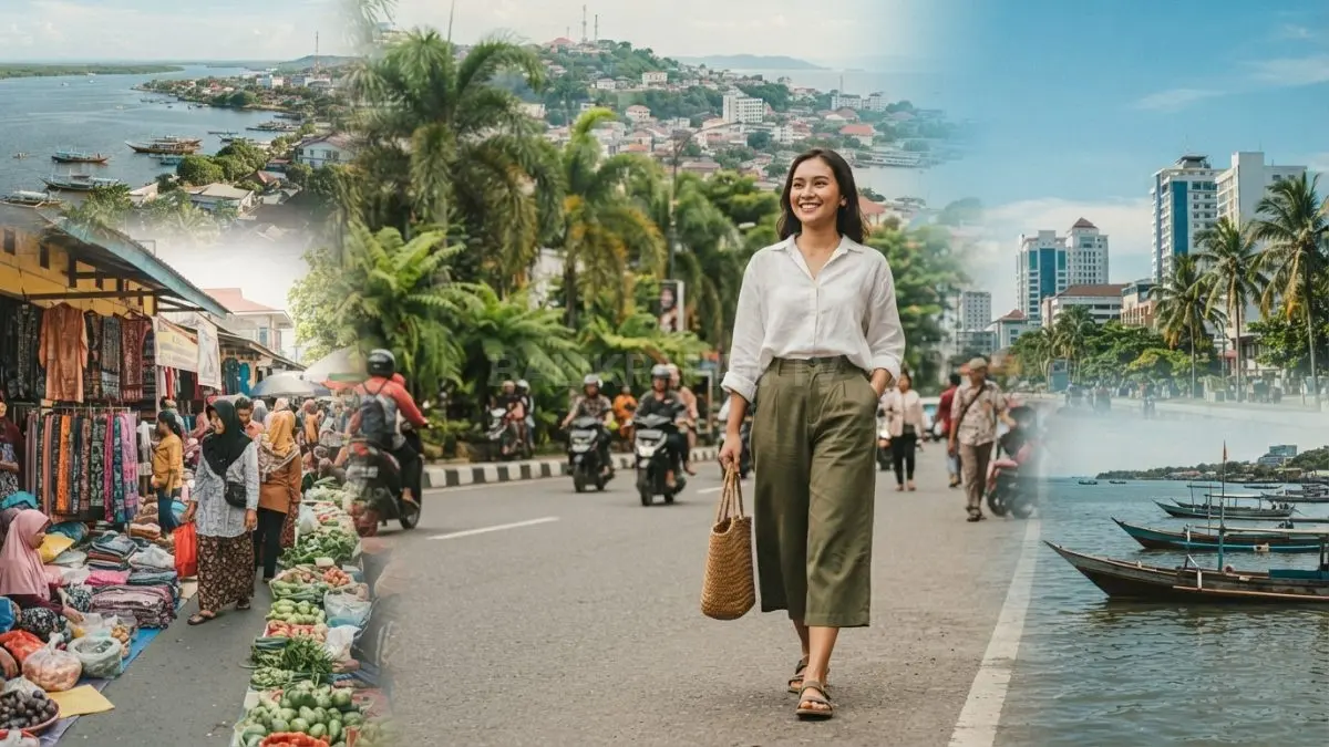 Fashion Anti Gerah untuk Cuaca Tropis, Tetap Stylish di Cuaca Panas Kaltim. (BTV/AI)