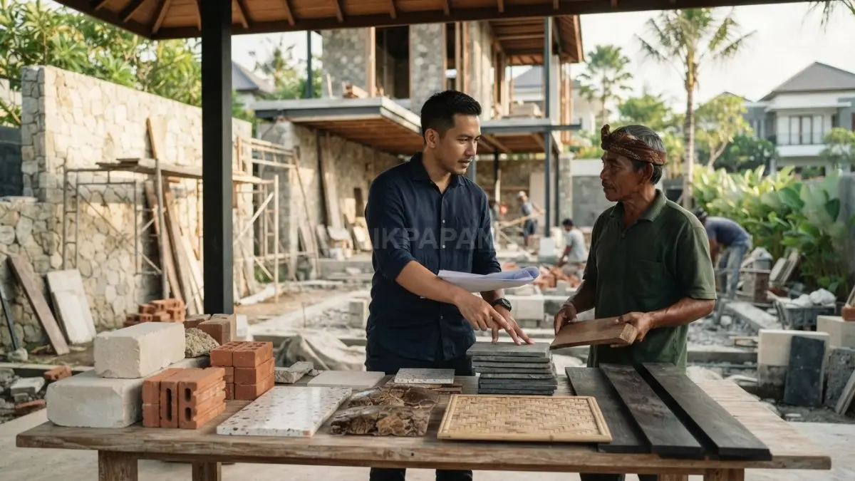 Material lokal menghadirkan identitas daerah melalui karakter, pengetahuan, dan ketersediaan bahan yang dekat dengan kehidupan masyarakat. (BTV/AI)