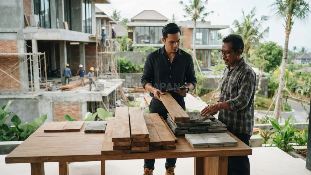 Material lokal perlu dipilih dari sumber bertanggung jawab, menjaga identitas rumah sekaligus kelestarian lingkungan dan alam sekitar. (BTV/AI)