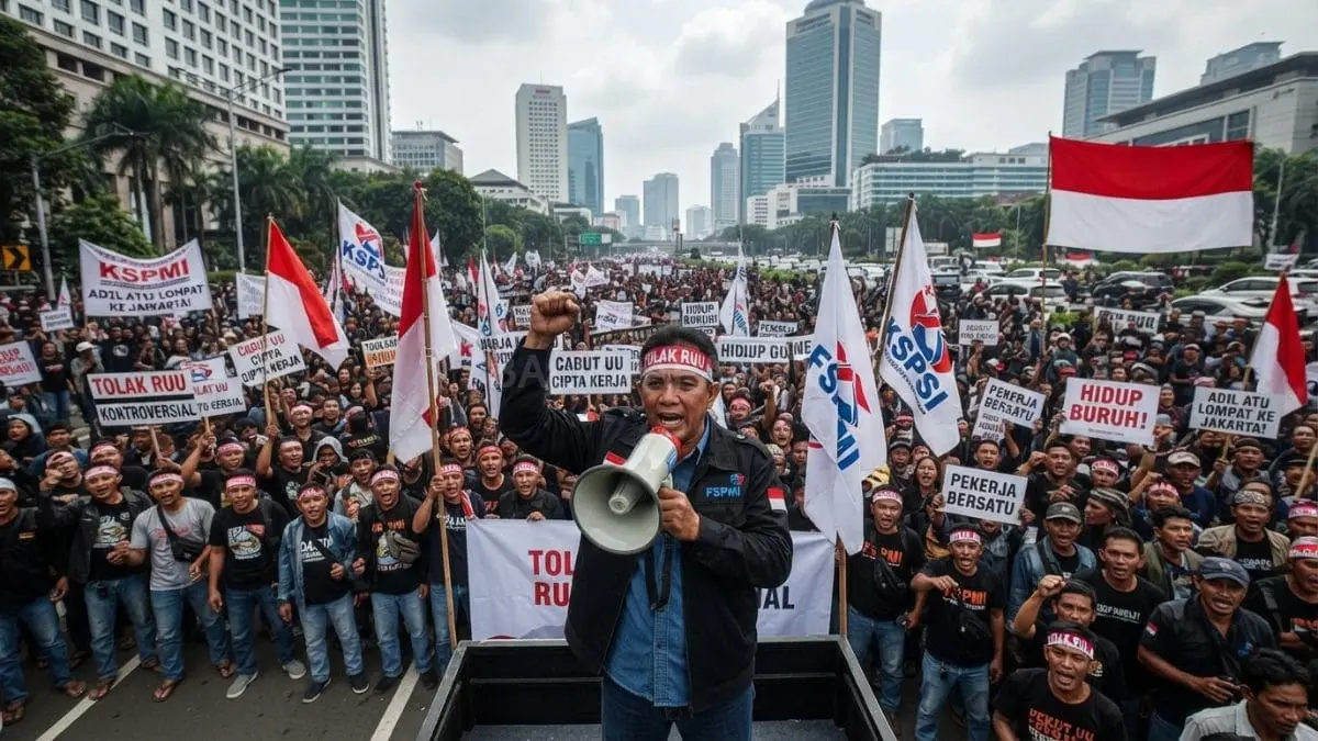 Tekanan buruh meningkat, aksi daerah meluas, sementara potensi massa besar menuju Jakarta mulai disiapkan [BTV:AI]