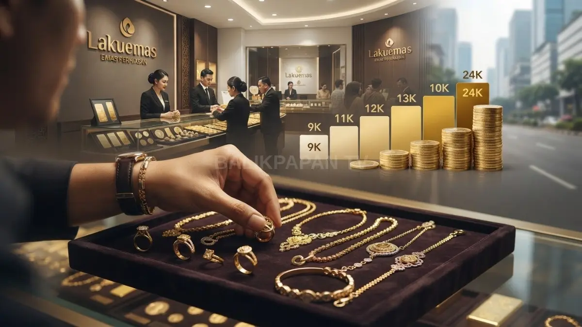 Harga emas perhiasan Lakuemas 18 September 2026 menunjukkan variasi berdasarkan kadar karat emas [BTV:AI]