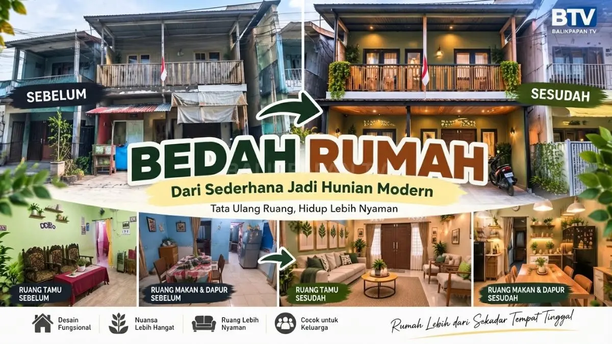 Bedah Rumah Biasa jadi Artistik minimalis modern