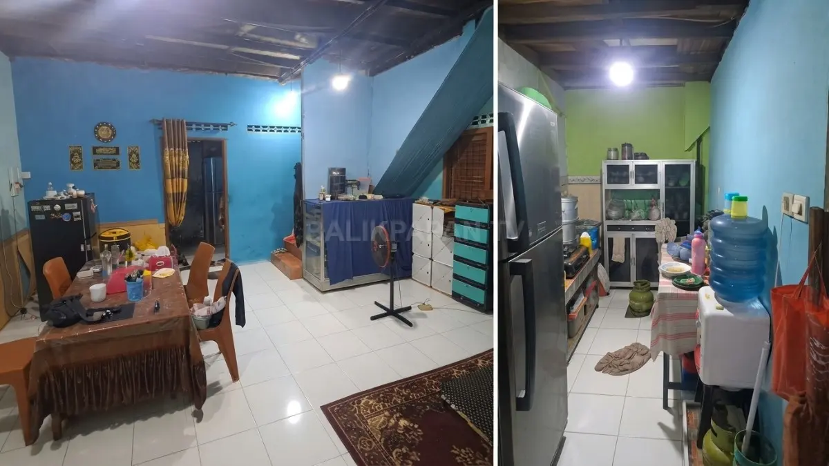 gambar ruang tengah dan dapur sebelum renovasi