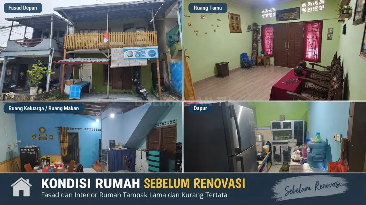 Tampilan kondisi rumah sebelum renovasi