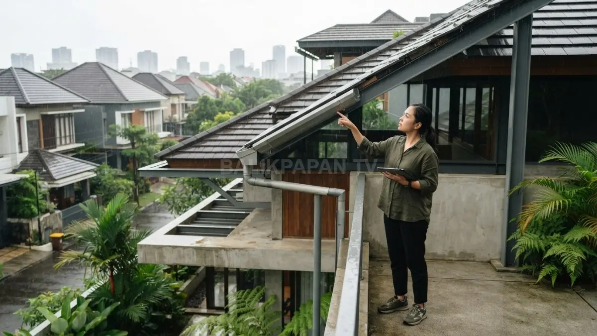 Atap harus menyesuaikan iklim, perlindungan cuaca, ventilasi, talang, sambungan, dan kemudahan perawatan rumah. (BTV/AI)