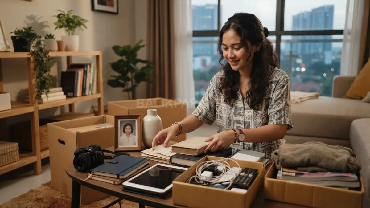 Barang sentimental dipilih seperlunya agar kenangan tetap terjaga tanpa membuat ruang rumah terasa penuh dan sesak. (BTV/AI)