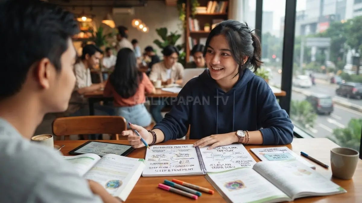 Belajar tidak harus lebih lama; membagi sesi, menguji ingatan, membuat catatan, bergerak, dan tidur cukup dapat membantu retensi.(BTV/AI)