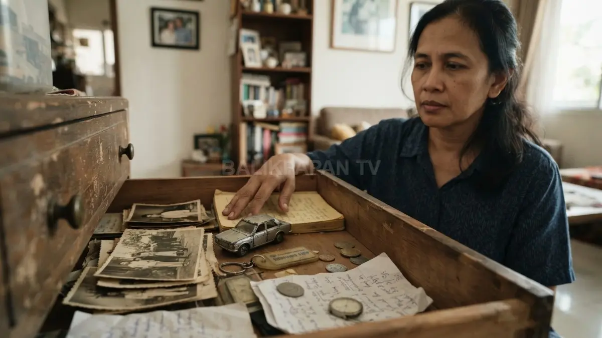 Laci rumah berisi benda lama menunjukkan alasan sederhana di balik kebiasaan sulit membuang barang. (BTV/AI)