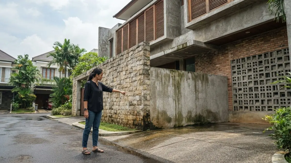 Material fasad harus tahan cuaca, mudah dirawat, dan tetap menarik dalam jangka panjang. (BTV/AI)