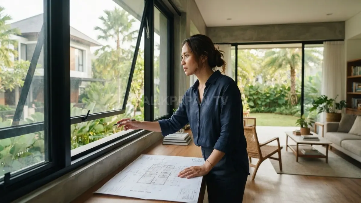 Ukuran dan posisi jendela perlu disesuaikan dengan fungsi ruang agar cahaya dan udara masuk optimal. (BTV/AI)