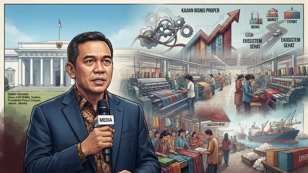 Pemerintah membuka peluang BUMN tekstil terlibat untuk mempercepat pertumbuhan industri, mempertimbangkan kelayakan bisnis dan ekosistem [BTV:AI]