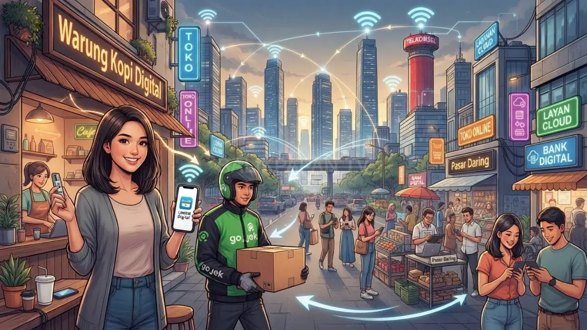 Infrastruktur digital mendorong konektivitas, investasi TIK, dan aktivitas ekonomi yang memperluas peluang UMKM Indonesia [BTV:AI]